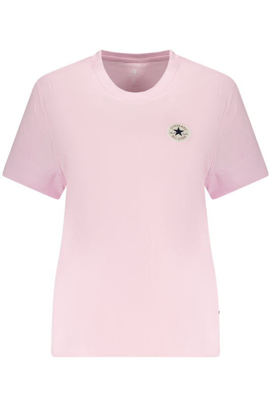 CONVERSE T-SHIRT MANICHE CORTE DONNA ROSA