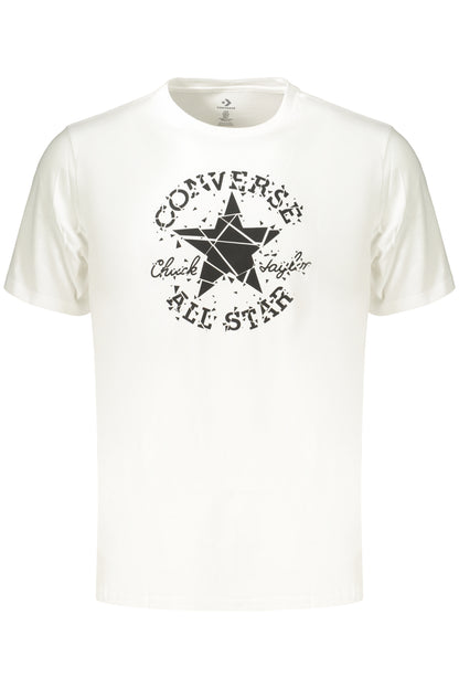 CONVERSE T-SHIRT MANICHE CORTE UOMO BIANCO
