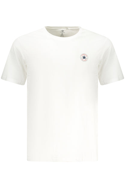CONVERSE T-SHIRT MANICHE CORTE UOMO BIANCO