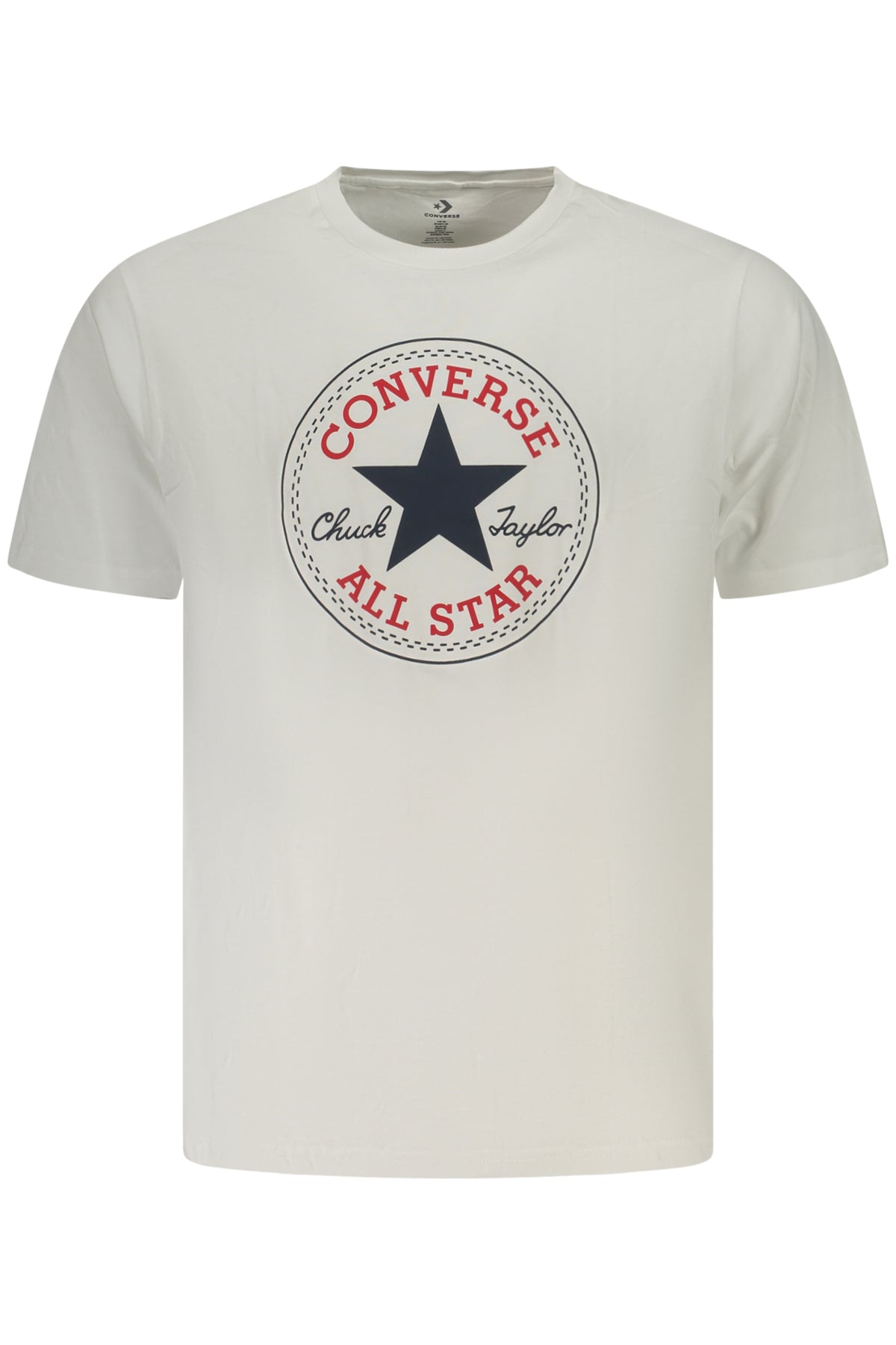 CONVERSE T-SHIRT MANICHE CORTE UOMO BIANCO