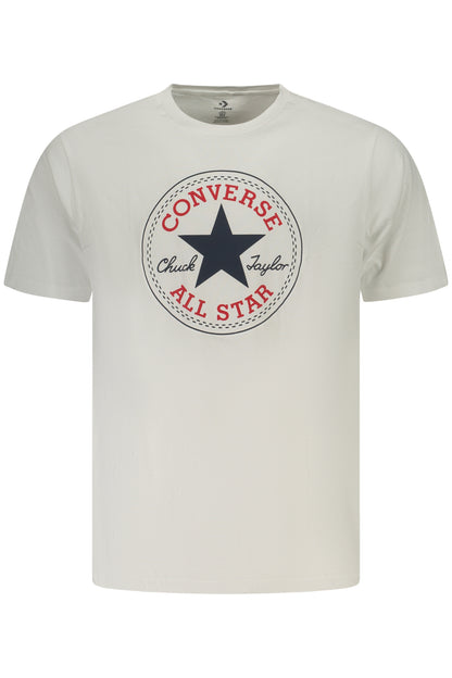 CONVERSE T-SHIRT MANICHE CORTE UOMO BIANCO