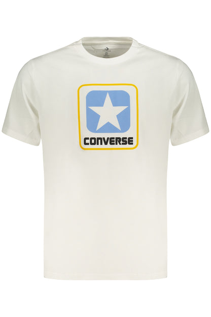CONVERSE T-SHIRT MANICHE CORTE UOMO BIANCO