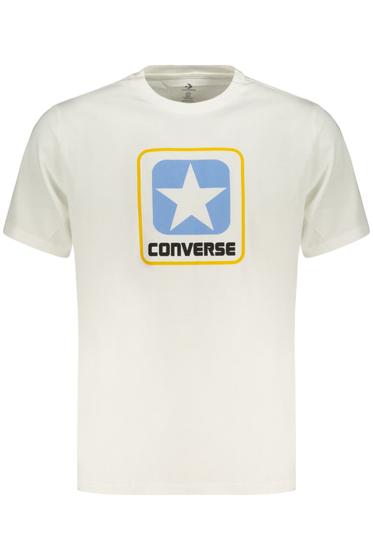 CONVERSE T-SHIRT MANICHE CORTE UOMO BIANCO
