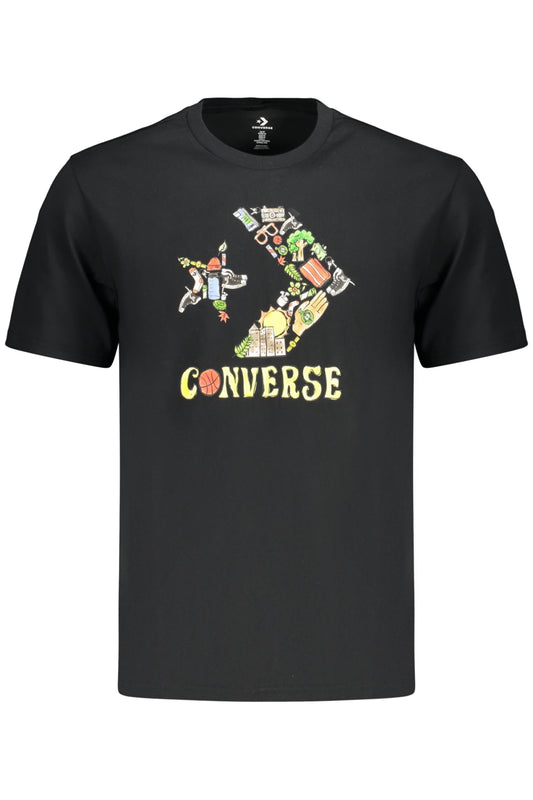 CONVERSE T-SHIRT MANICHE CORTE UOMO NERO
