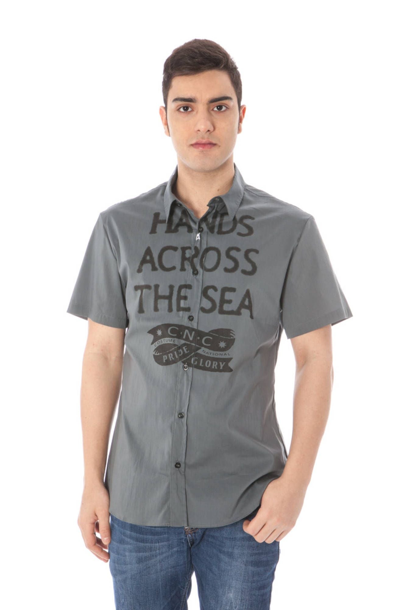 COSTUME NATIONAL CAMICIA MANICHE CORTE UOMO