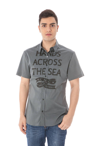 COSTUME NATIONAL CAMICIA MANICHE CORTE UOMO