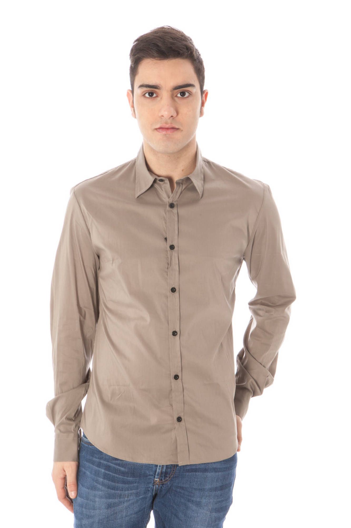 COSTUME NATIONAL CAMICIA MANICHE LUNGHE UOMO VERDE