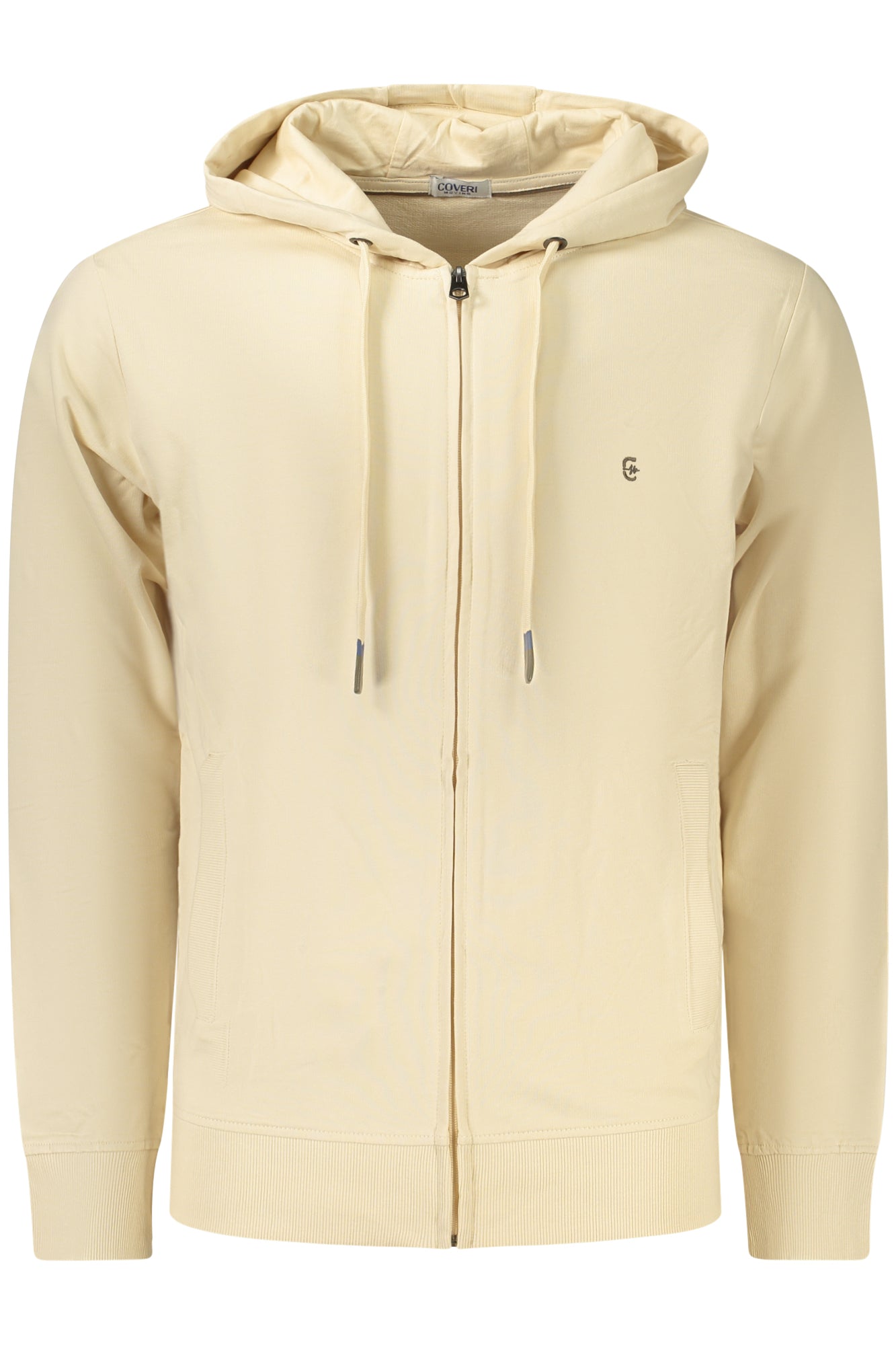 COVERI MOVING FELPA CON ZIP UOMO BEIGE