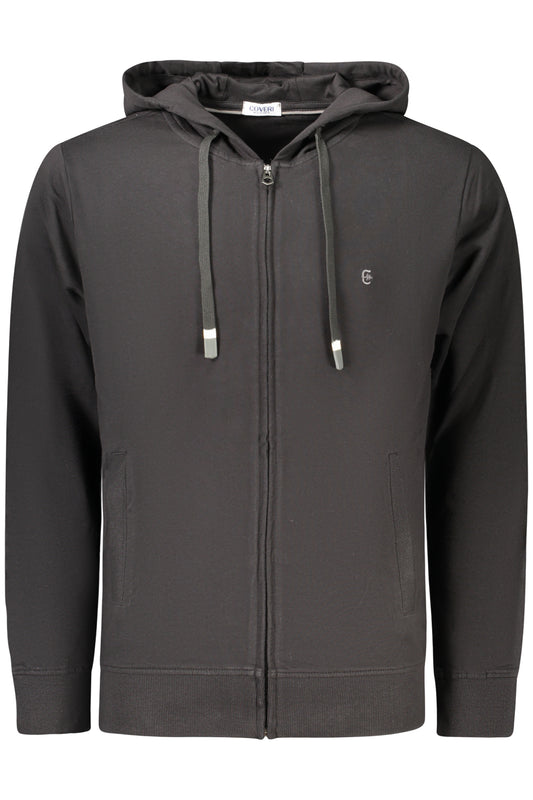 COVERI MOVING FELPA CON ZIP UOMO NERO