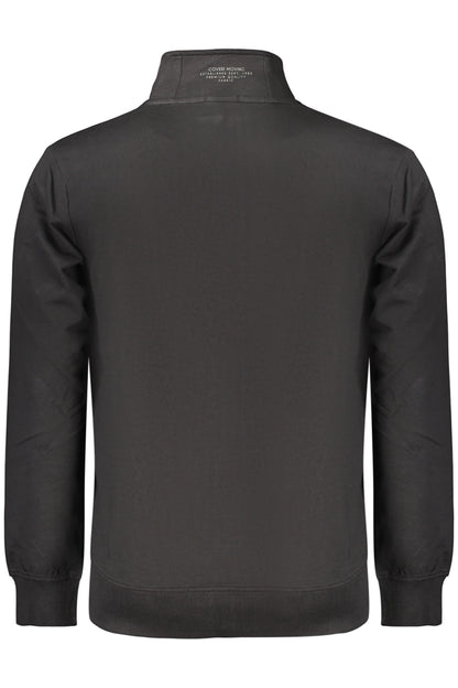 COVERI MOVING FELPA CON ZIP UOMO NERO