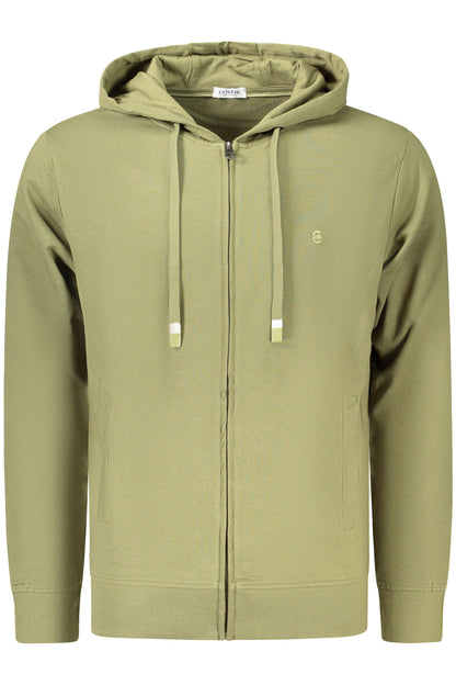 COVERI MOVING FELPA CON ZIP UOMO VERDE