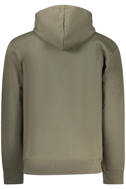 COVERI MOVING FELPA CON ZIP UOMO VERDE