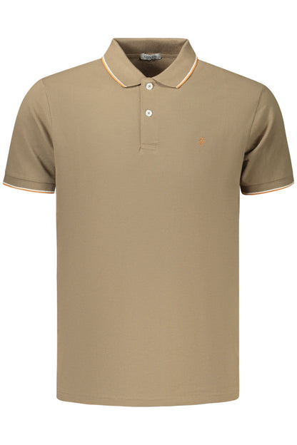 COVERI MOVING POLO MANICHE CORTE UOMO MARRONE