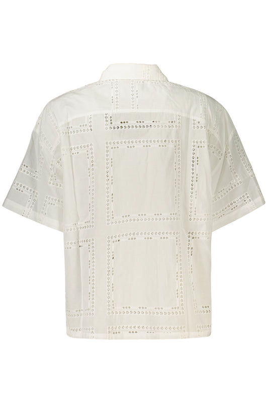 DESIGUAL CAMICIA MANICHE CORTE DONNA BIANCO