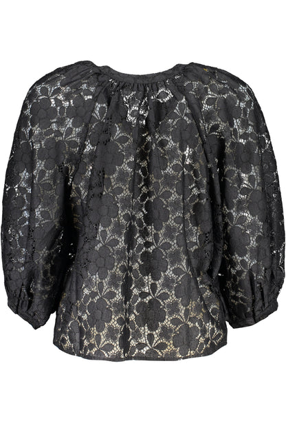 DESIGUAL CAMICIA MANICHE LUNGHE DONNA NERO