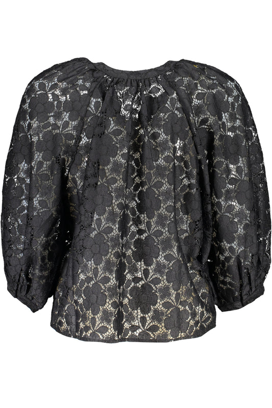 DESIGUAL CAMICIA MANICHE LUNGHE DONNA NERO