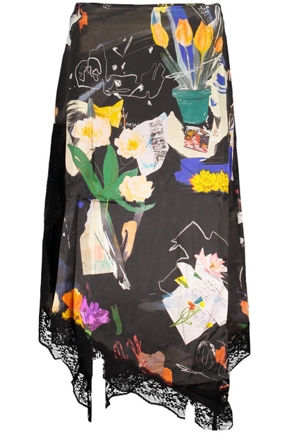 DESIGUAL GONNA LUNGA DONNA NERO