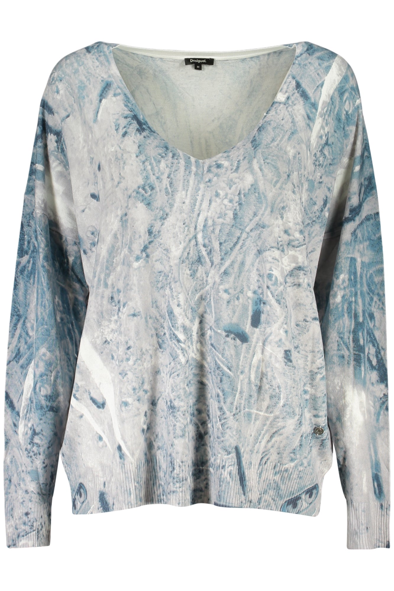 DESIGUAL MAGLIA DONNA AZZURRO