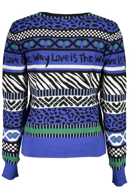 DESIGUAL MAGLIA DONNA BLU