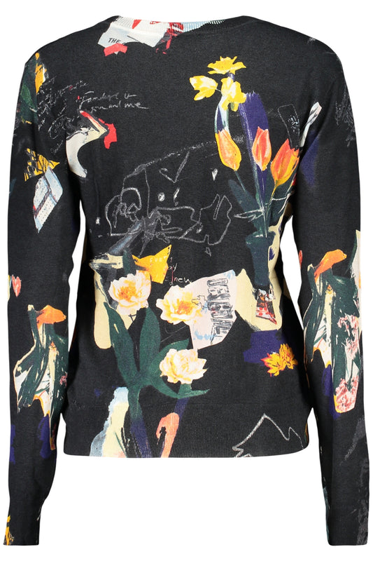 DESIGUAL MAGLIA DONNA NERO