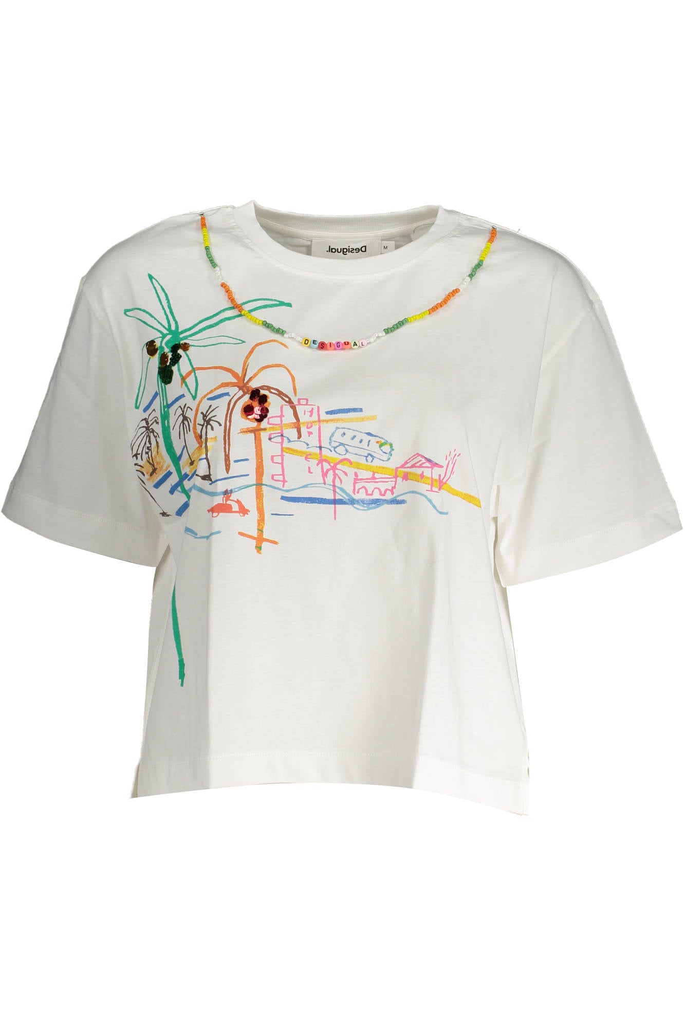 DESIGUAL T-SHIRT MANICHE CORTE DONNA