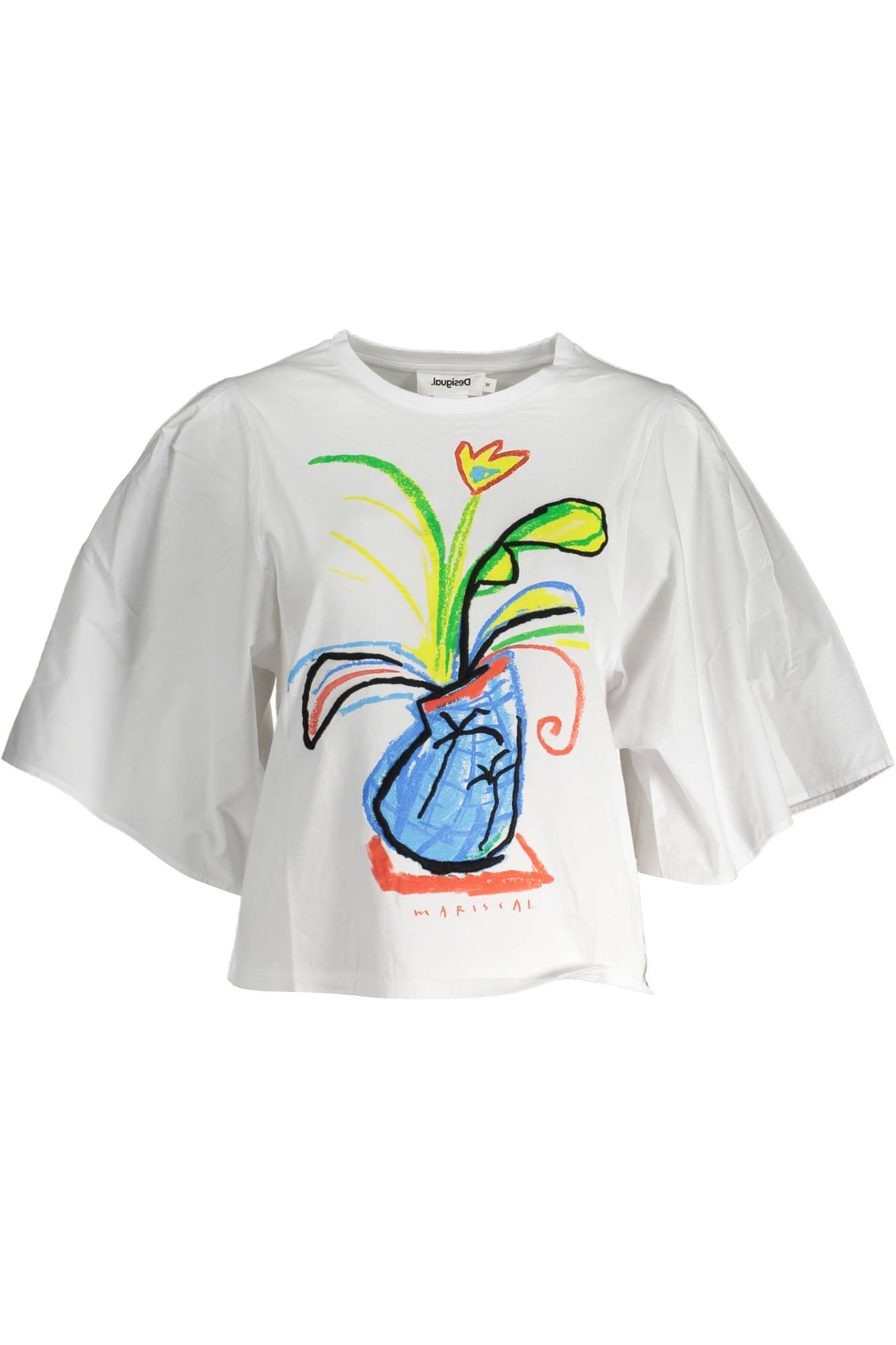 DESIGUAL T-SHIRT MANICHE CORTE DONNA