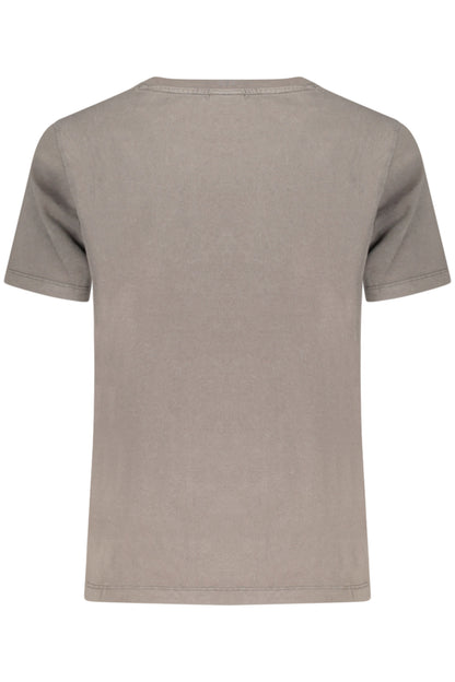 DESIGUAL T-SHIRT MANICHE CORTE DONNA GRIGIO