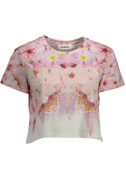 DESIGUAL T-SHIRT MANICHE CORTE DONNA