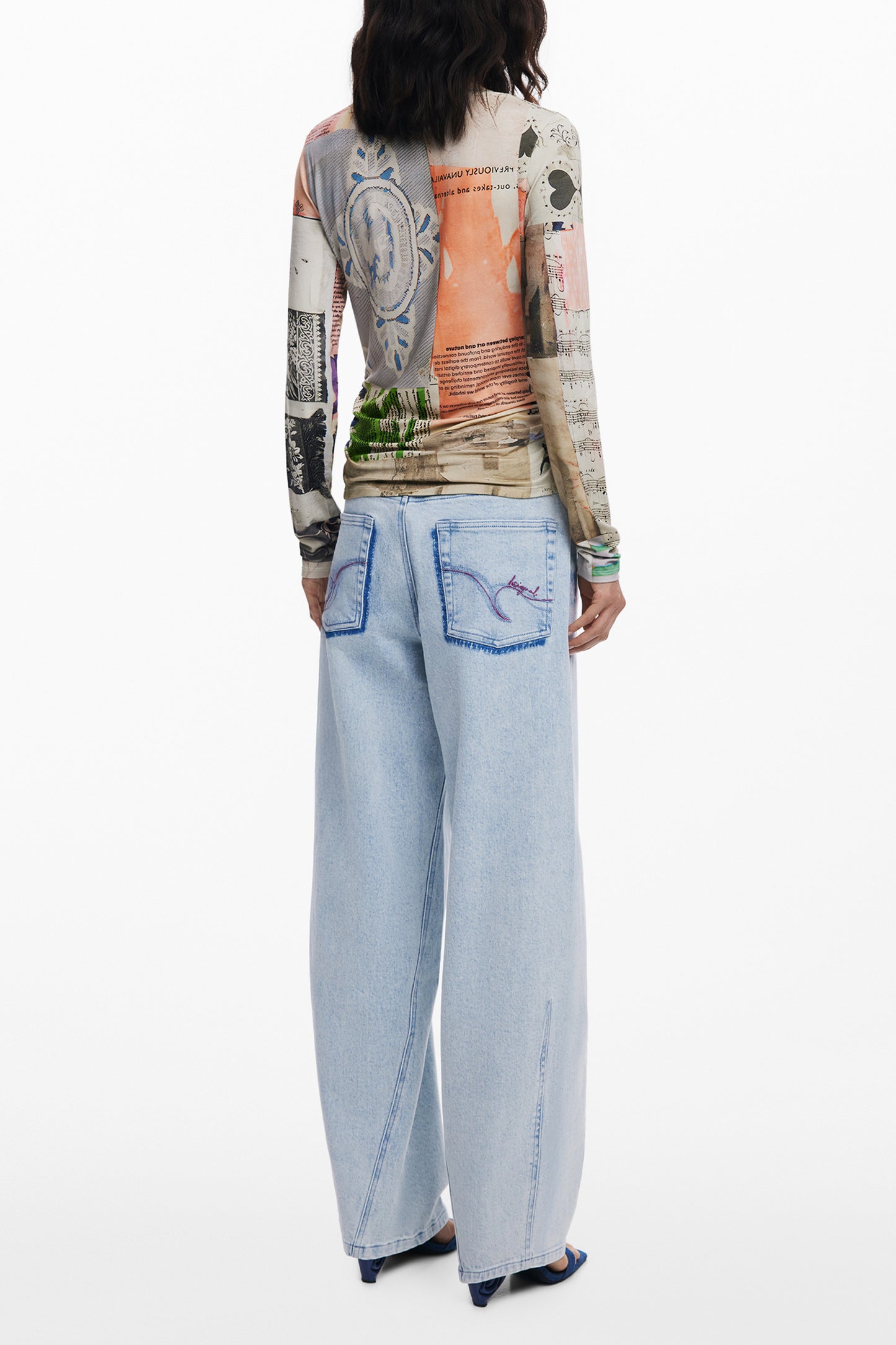 DESIGUAL T-SHIRT MANICHE LUNGHE DONNA