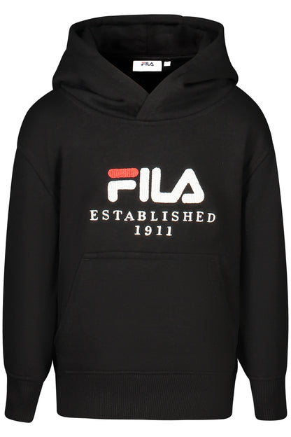 FILA FELPA SENZA ZIP BAMBINO NERO