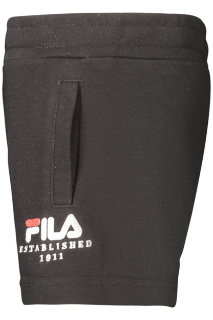 FILA PANTALONE SHORT BAMBINO NERO