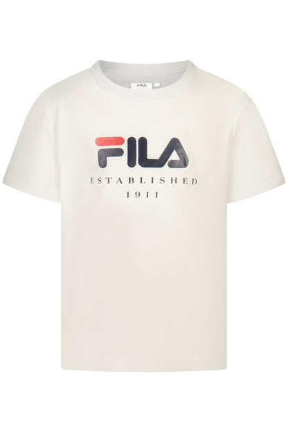 FILA T-SHIRT MANICHE CORTE BAMBINA BIANCO