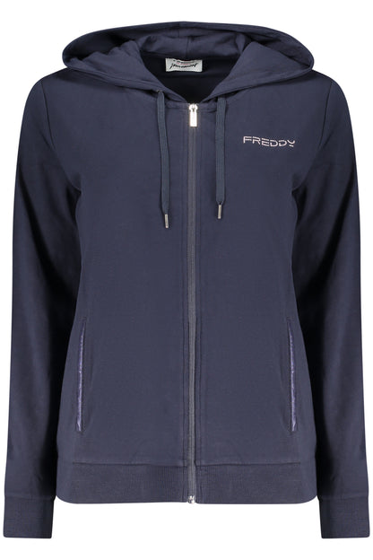 FREDDY FELPA CON ZIP DONNA BLU