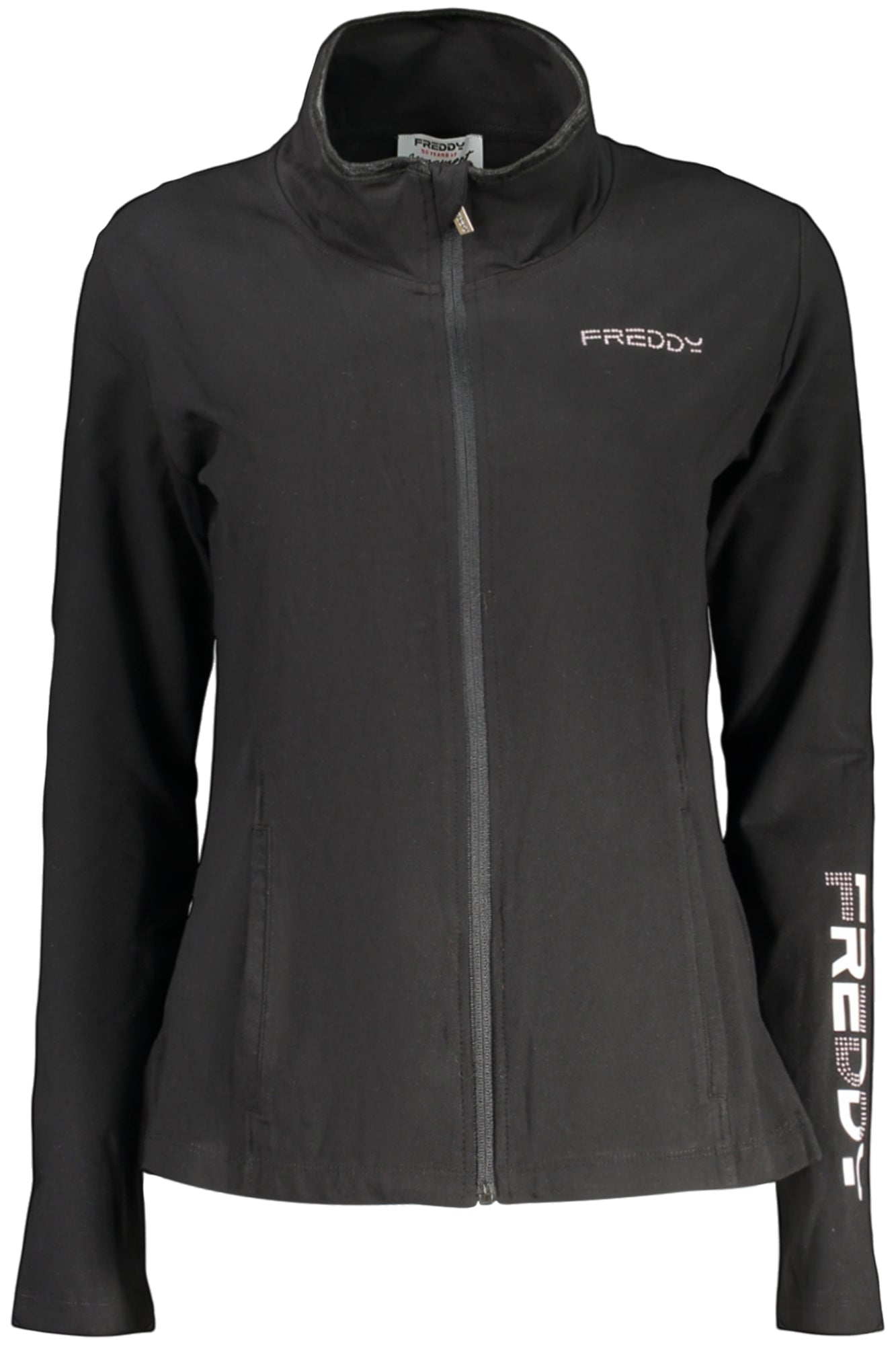 FREDDY FELPA CON ZIP DONNA NERO