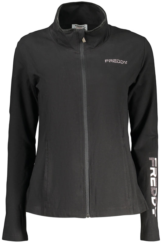 FREDDY FELPA CON ZIP DONNA NERO
