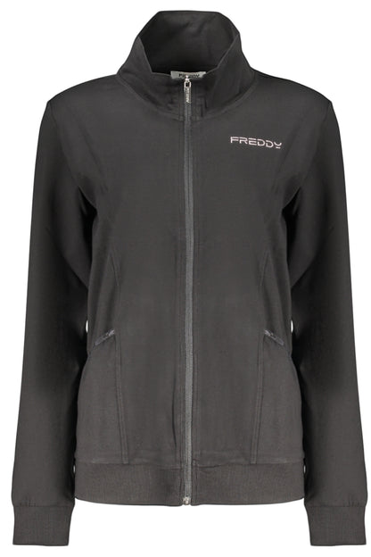 FREDDY FELPA CON ZIP DONNA NERO