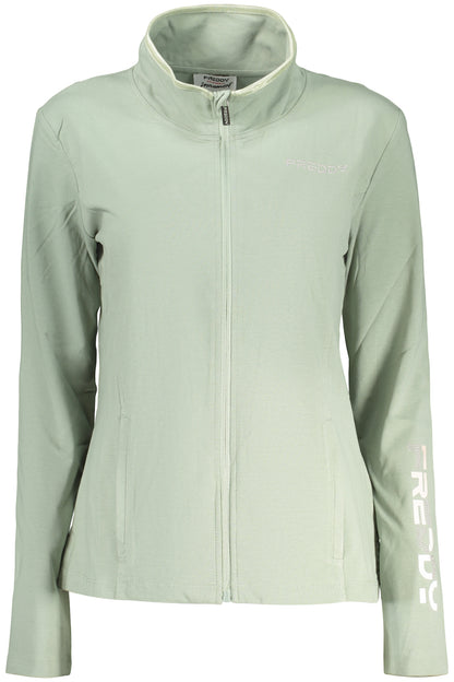 FREDDY FELPA CON ZIP DONNA VERDE