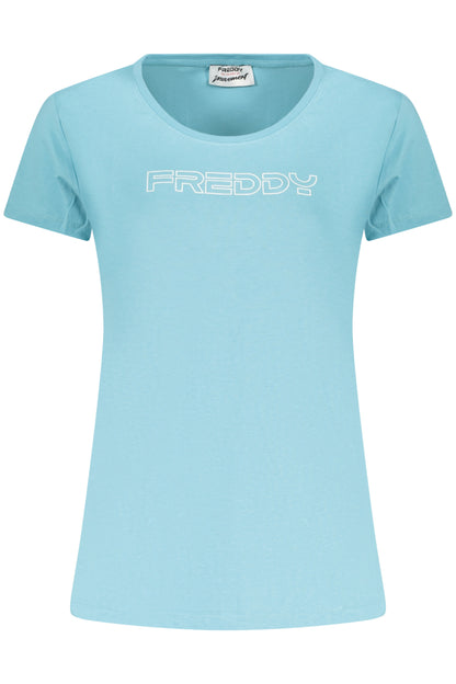 FREDDY T-SHIRT MANICHE CORTE DONNA AZZURRO