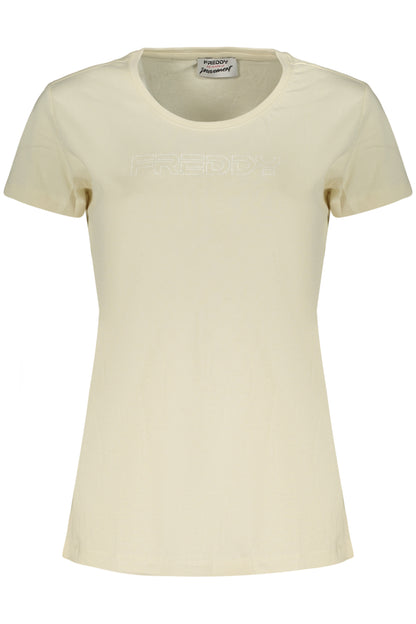 FREDDY T-SHIRT MANICHE CORTE DONNA BEIGE