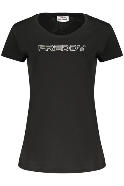 FREDDY T-SHIRT MANICHE CORTE DONNA NERO