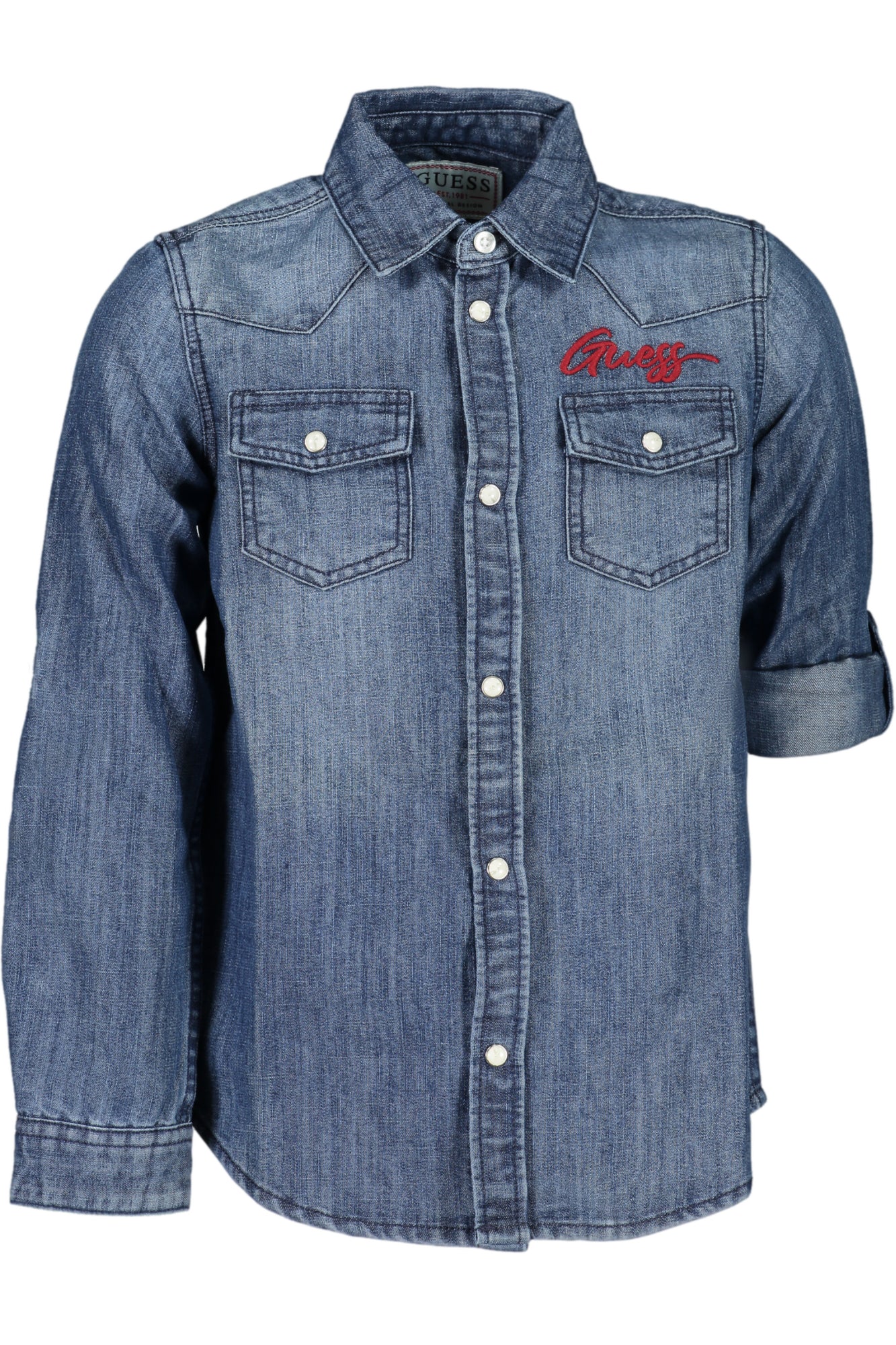 GUESS JEANS CAMICIA MANICHE LUNGHE BAMBINA