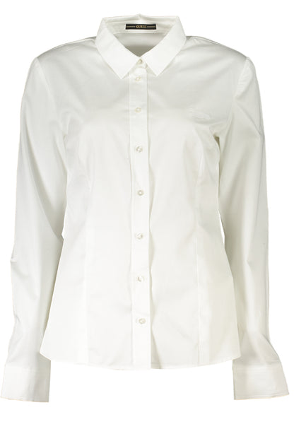 GUESS JEANS CAMICIA MANICHE LUNGHE DONNA BIANCO