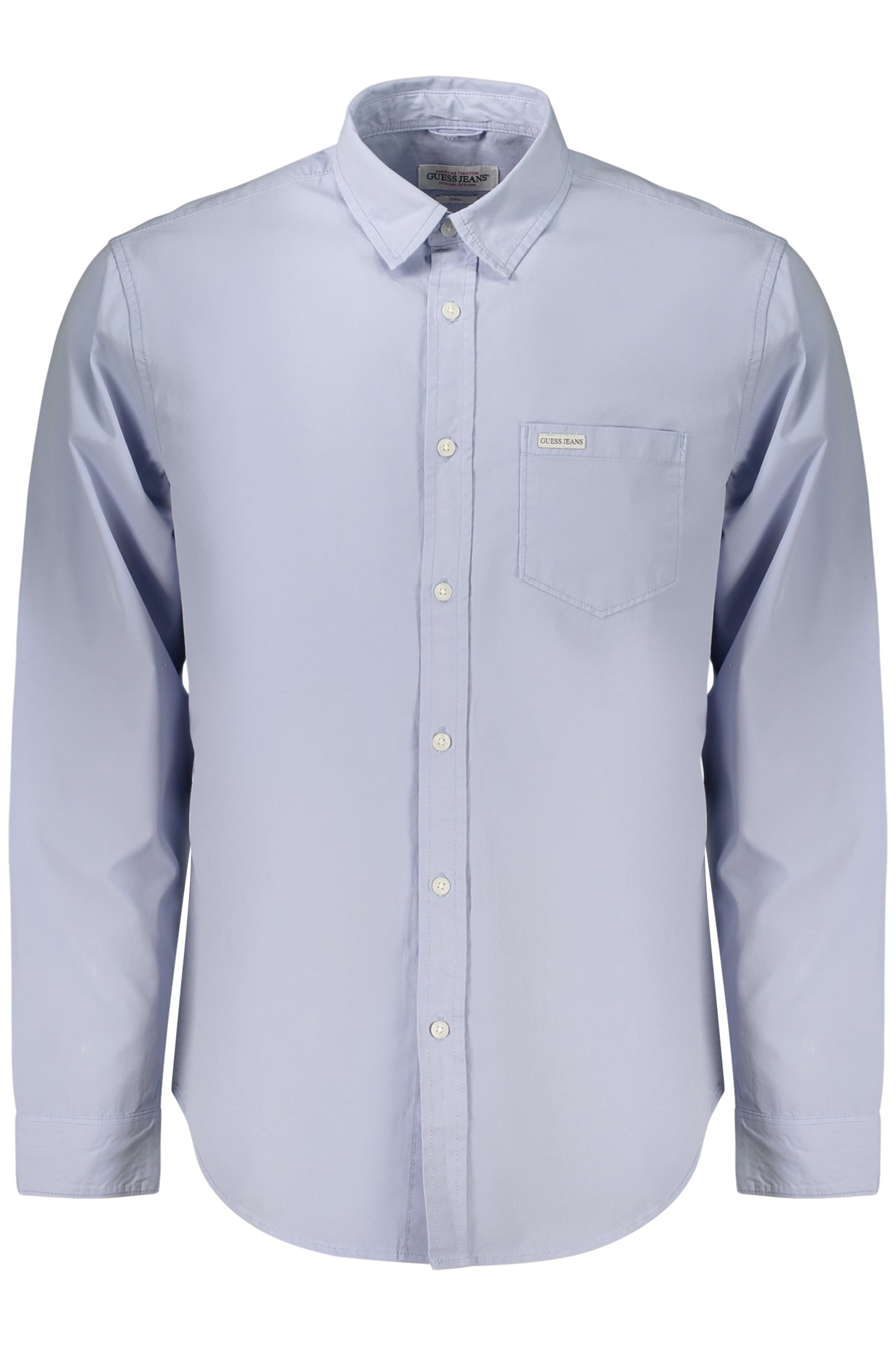 GUESS JEANS CAMICIA MANICHE LUNGHE UOMO AZZURRO