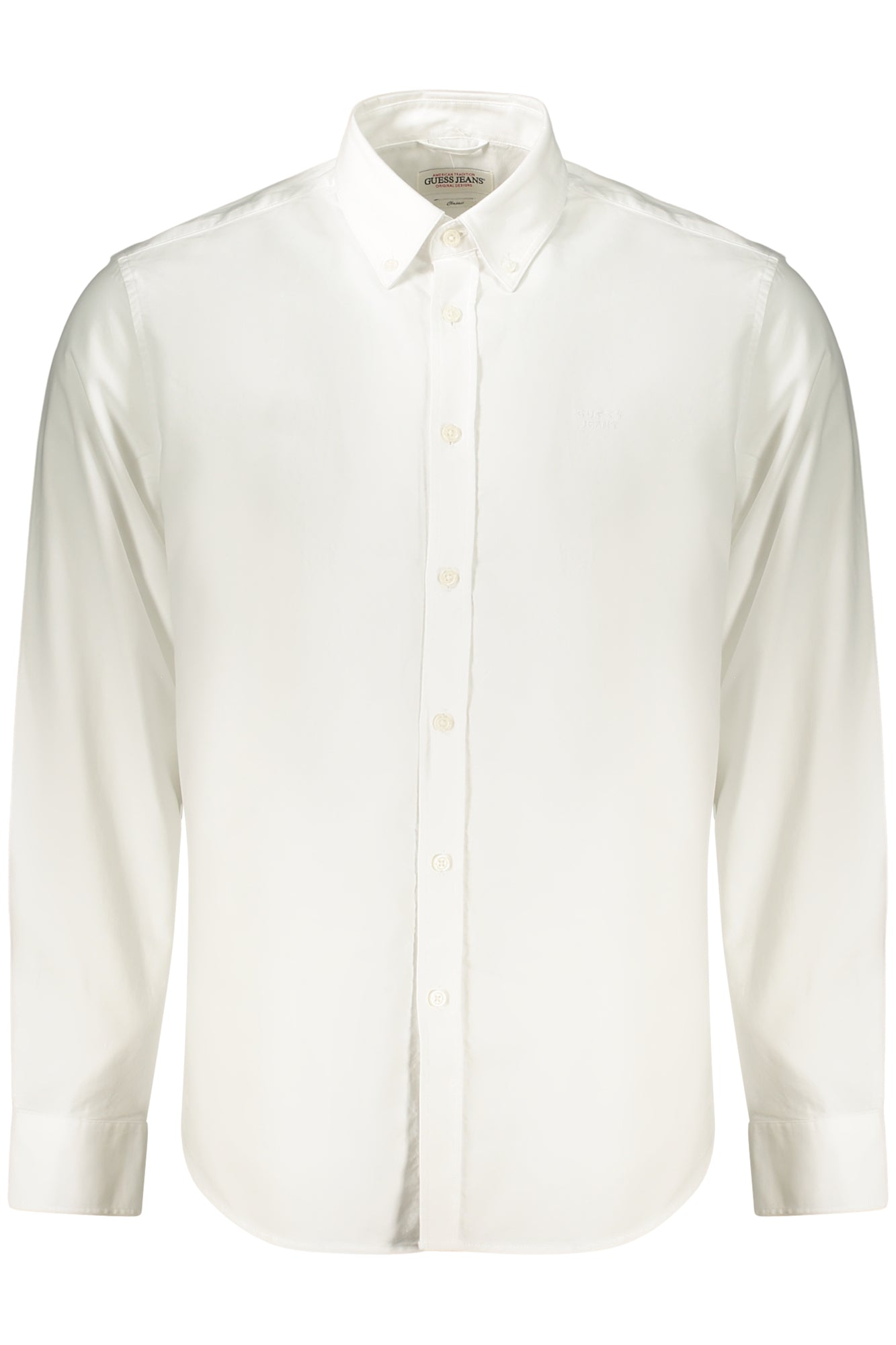 GUESS JEANS CAMICIA MANICHE LUNGHE UOMO BIANCO
