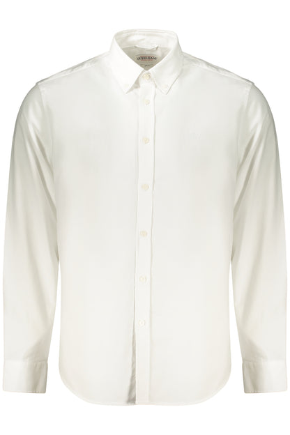 GUESS JEANS CAMICIA MANICHE LUNGHE UOMO BIANCO