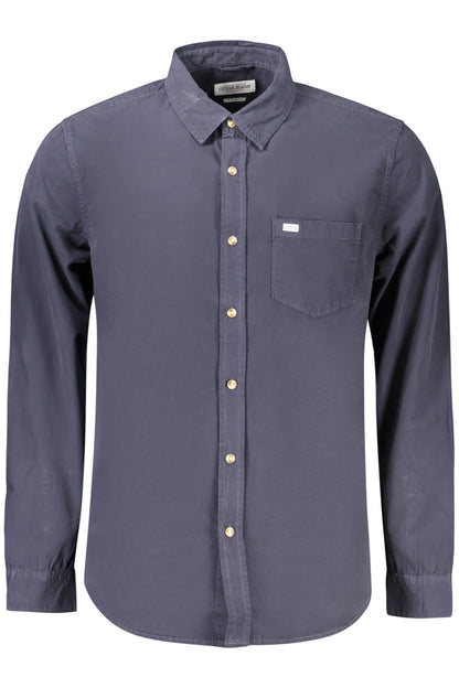 GUESS JEANS CAMICIA MANICHE LUNGHE UOMO BLU