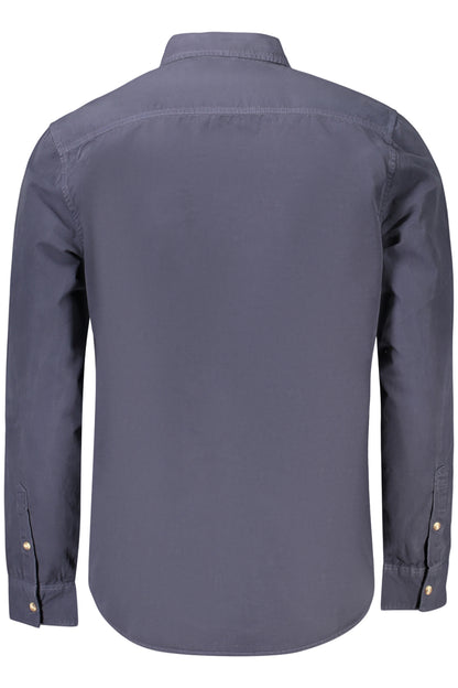 GUESS JEANS CAMICIA MANICHE LUNGHE UOMO BLU