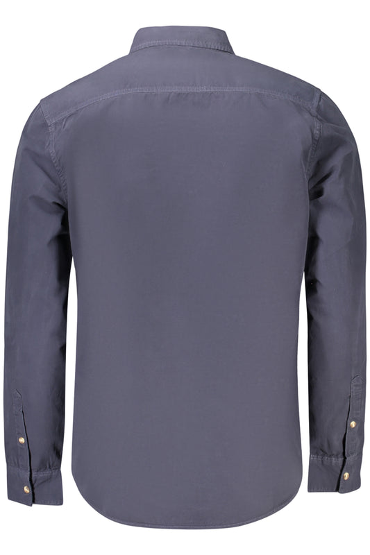 GUESS JEANS CAMICIA MANICHE LUNGHE UOMO BLU