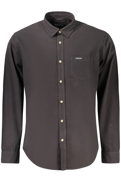 GUESS JEANS CAMICIA MANICHE LUNGHE UOMO NERO