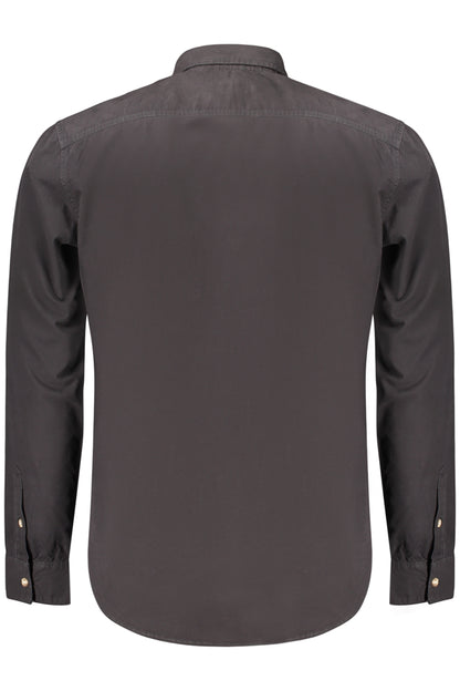 GUESS JEANS CAMICIA MANICHE LUNGHE UOMO NERO